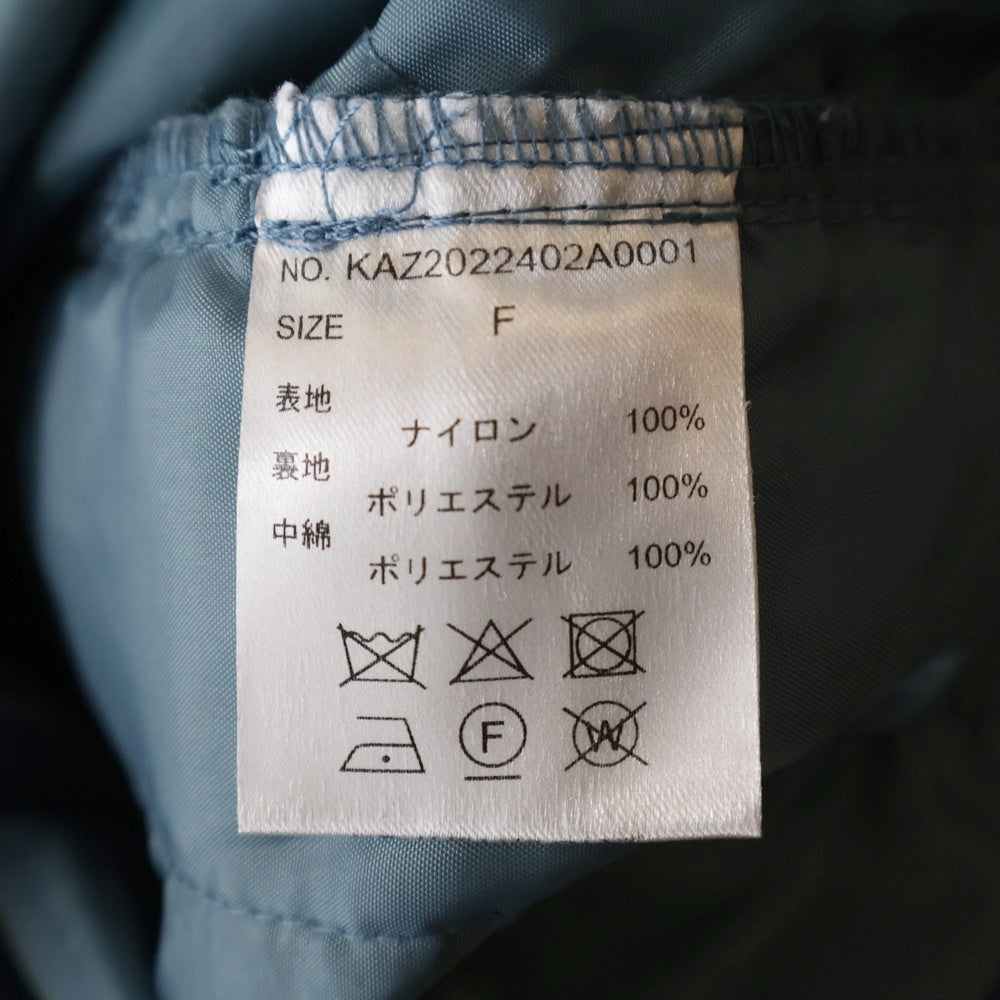 NO BRAND(ノーブランド) WHIMSIC(ウィムジック)NYLON RIPSTOP QUILTING PANTS ナイロンリップストップキルティングパンツ ブルー KAZ2022402A0001 レディース