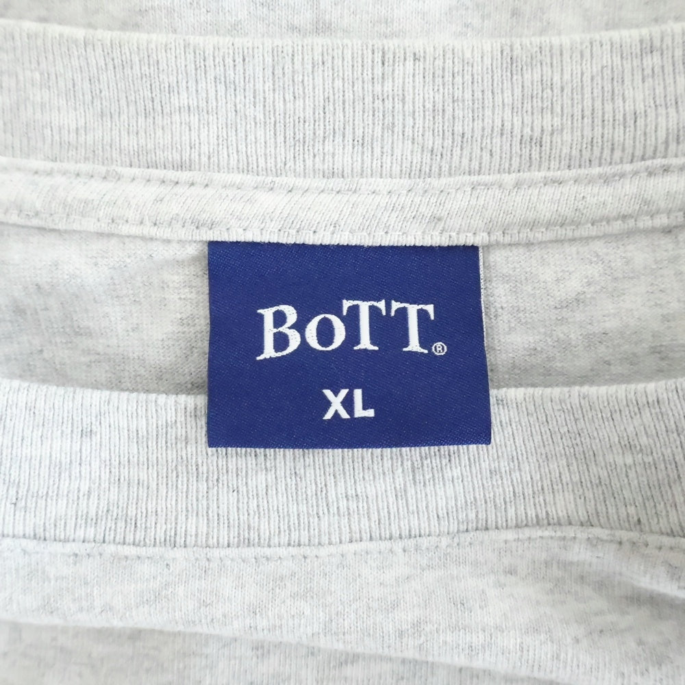BoTT(ボット) 23SS ALPHABET TEE アルファベット フロントプリントTシャツ 半袖クルーネックカットソー グレー