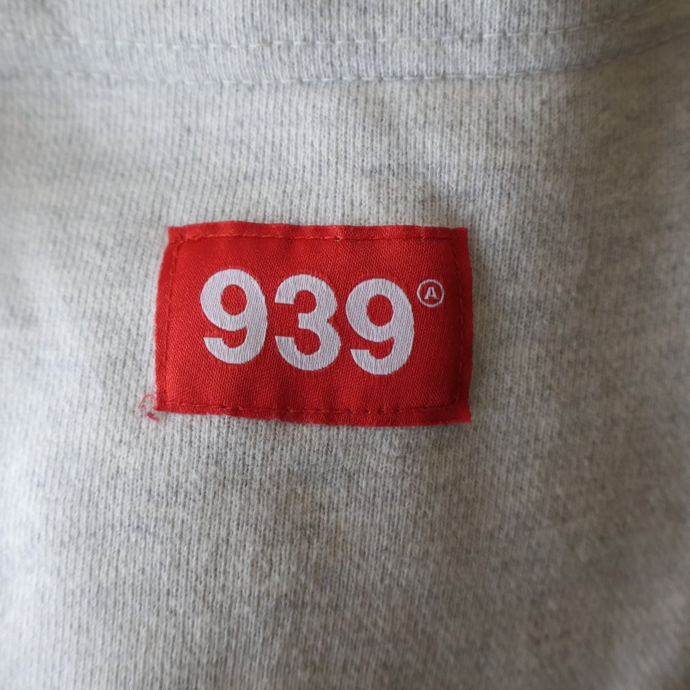 NO BRAND(ノーブランド) ARCHIEVE BOLD(アーカイブボールド)939 Logo sweats pants フロントロゴプリント スウェットロングパンツ グレー