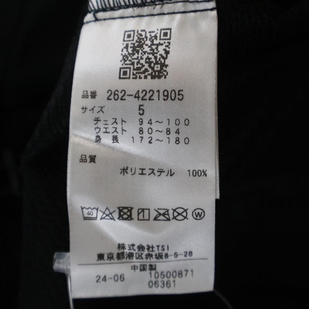 NO BRAND(ノーブランド) JACK BUNNY(ジャックバニー) ハーフスナップ 長袖ナイロンシャツ ブラック 262-4221905