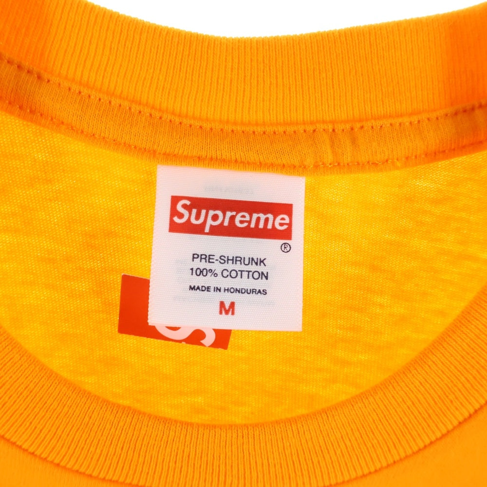 SUPREME(シュプリーム) 24AW Smoke Tee スモーク ロゴプリントTシャツ 半袖クルーネックカットソー オレンジ