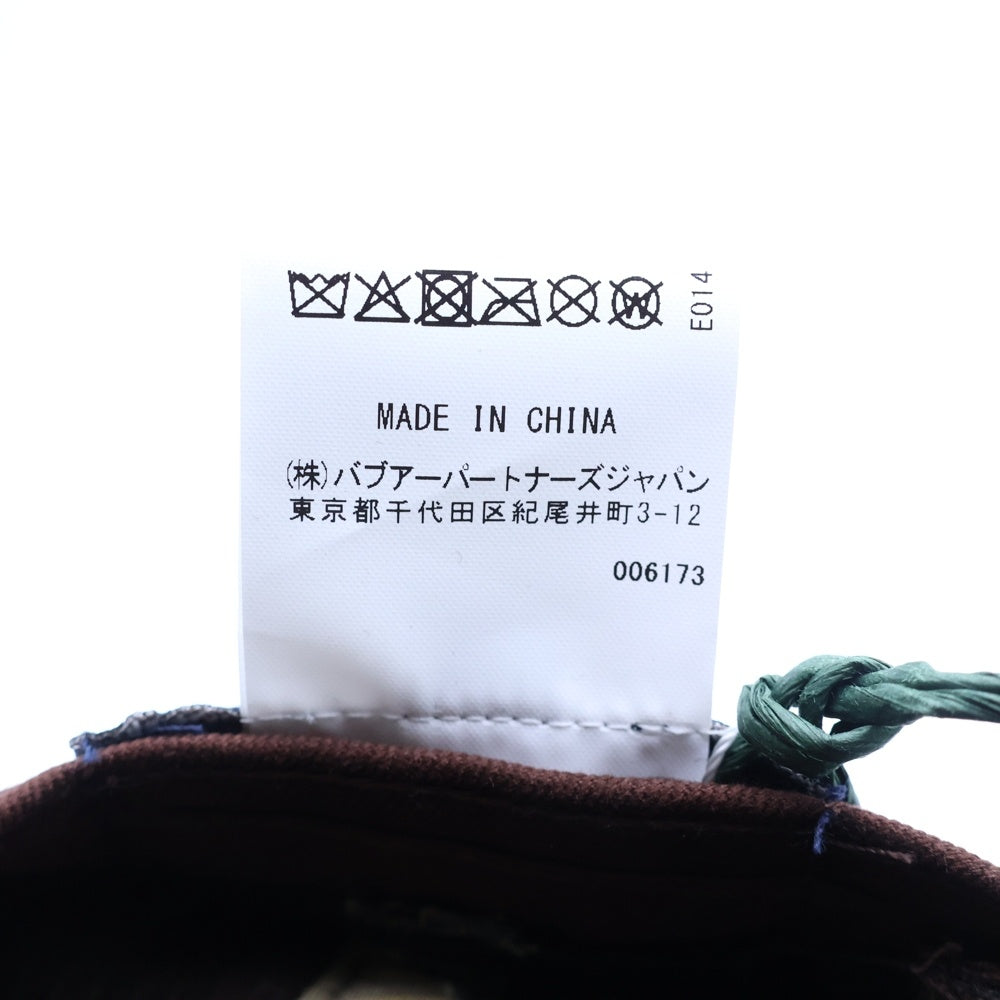 Barbour(バブアー) 25AW PRESTON CORD CAP プレストン ロゴ刺繍 コーデュロイキャップ 帽子 ブラウン 252MHA0911