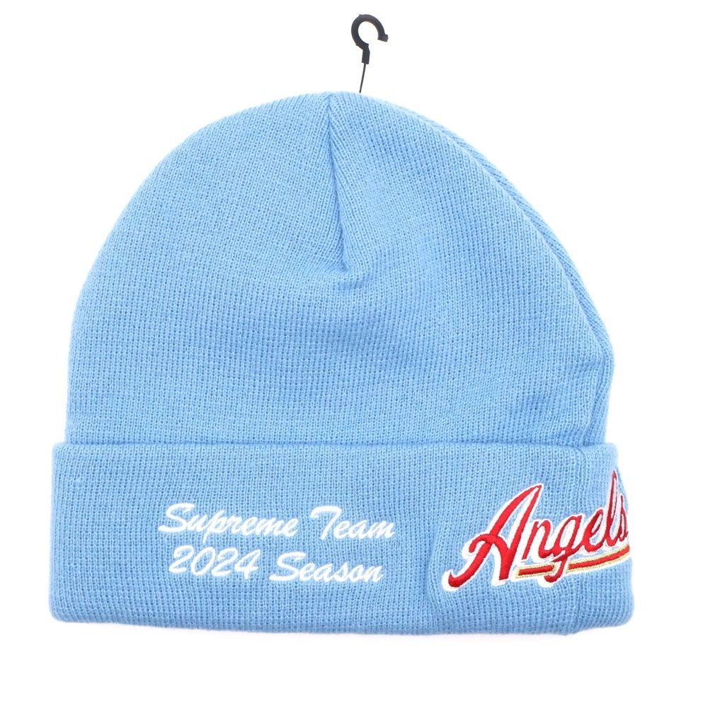 SUPREME(シュプリーム) 24SS New Era Salvation Beanie ニューエラ サルベーションロゴニットビーニー ニット帽 帽子 ブルー