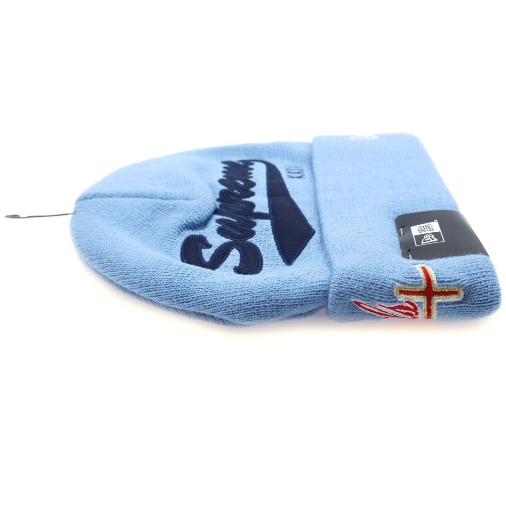 SUPREME(シュプリーム) 24SS New Era Salvation Beanie ニューエラ サルベーションロゴニットビーニー ニット帽 帽子 ブルー