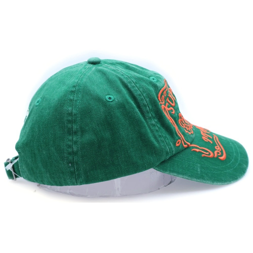 SUPREME(シュプリーム) 25AW Italy 6-Panel ウォッシュ加工 イタリー ロゴエンブロイダリー 6パネル ベースボールキャップ 帽子 グリーン