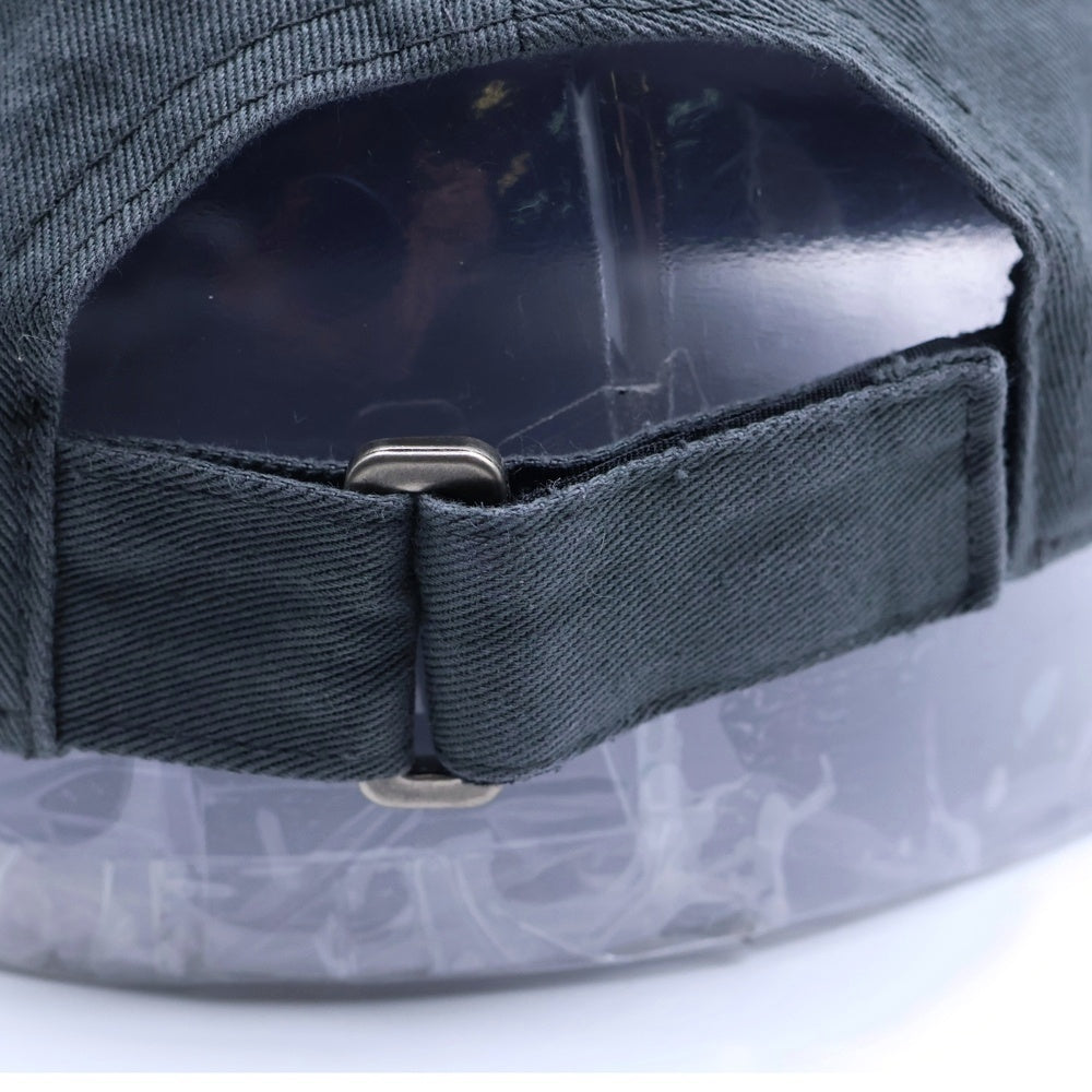 THISISNEVERTHAT(ディスイズネバーザット) OVERDYED LION CAP オーバーダイ加工 ライオン フロントロゴ ベースボールキャップ 帽子 グレー TN243WHWBC11