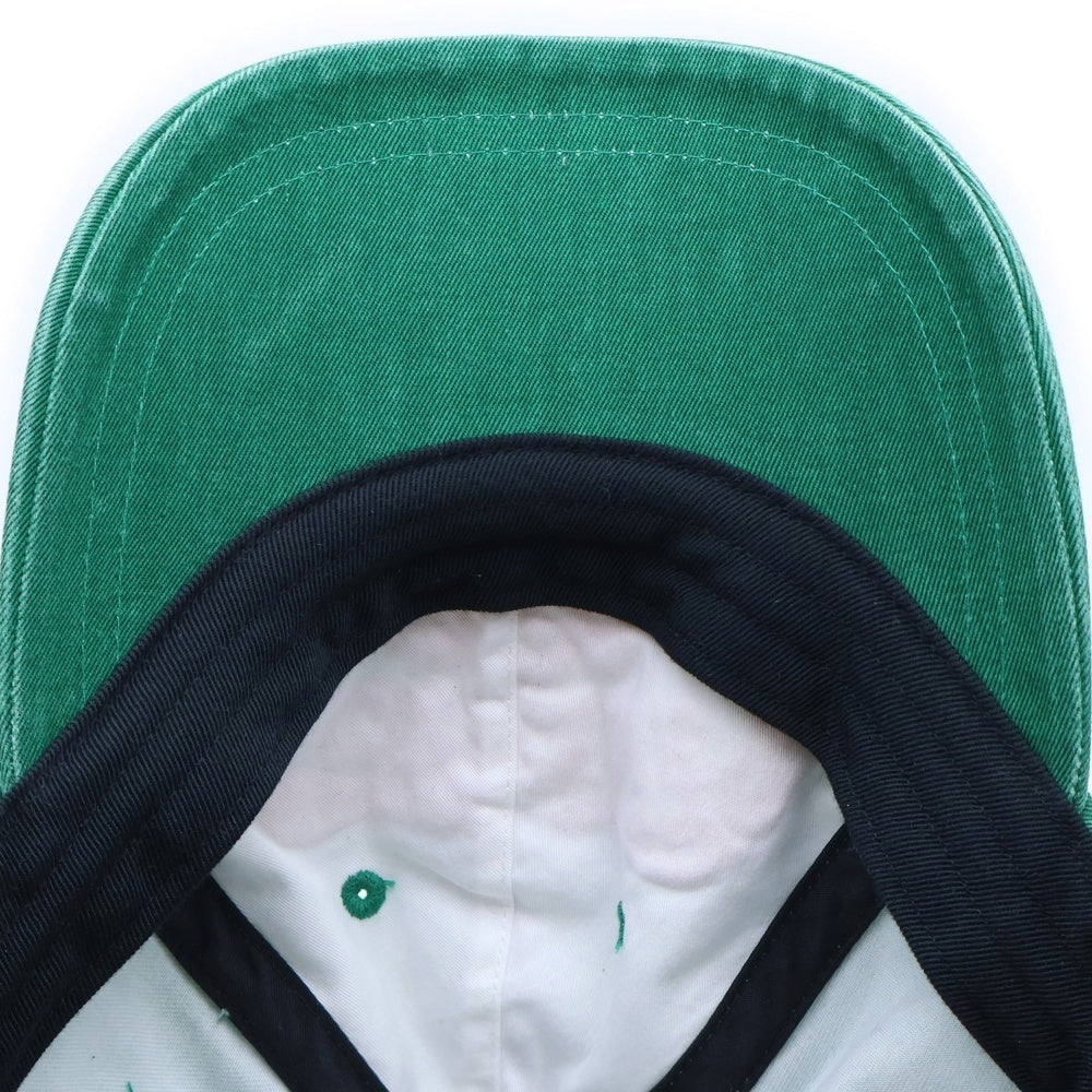 SUPREME(シュプリーム) 25AW Italy 6-Panel ウォッシュ加工 イタリー ロゴエンブロイダリー 6パネル ベースボールキャップ 帽子 グリーン