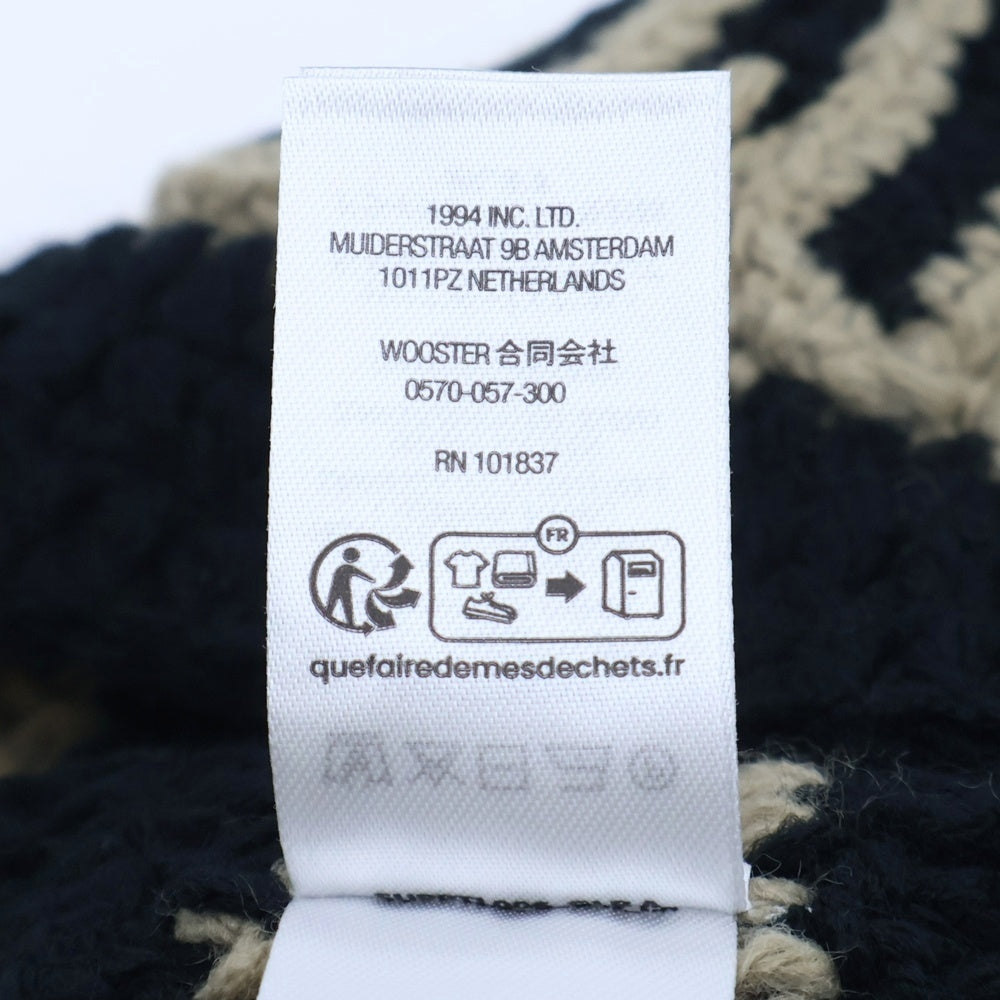 SUPREME(シュプリーム) 25AW Crochet Logo Beanie クロシェ ロゴビーニー ニットキャップ ブラック