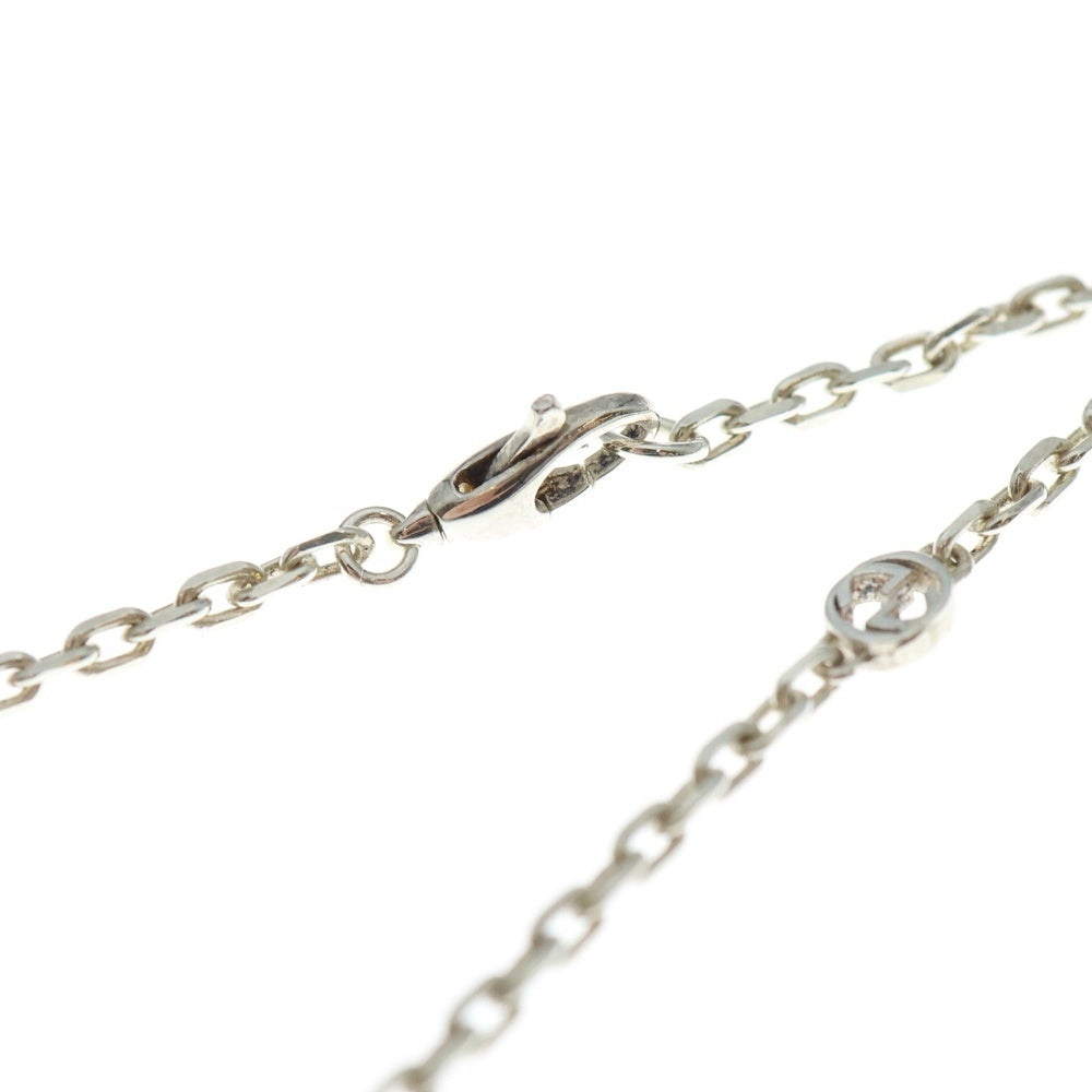 GUCCI(グッチ) インターロッキングG ハートトップ チェーンネックレス シルバー 645545 J8410 1184 レディース