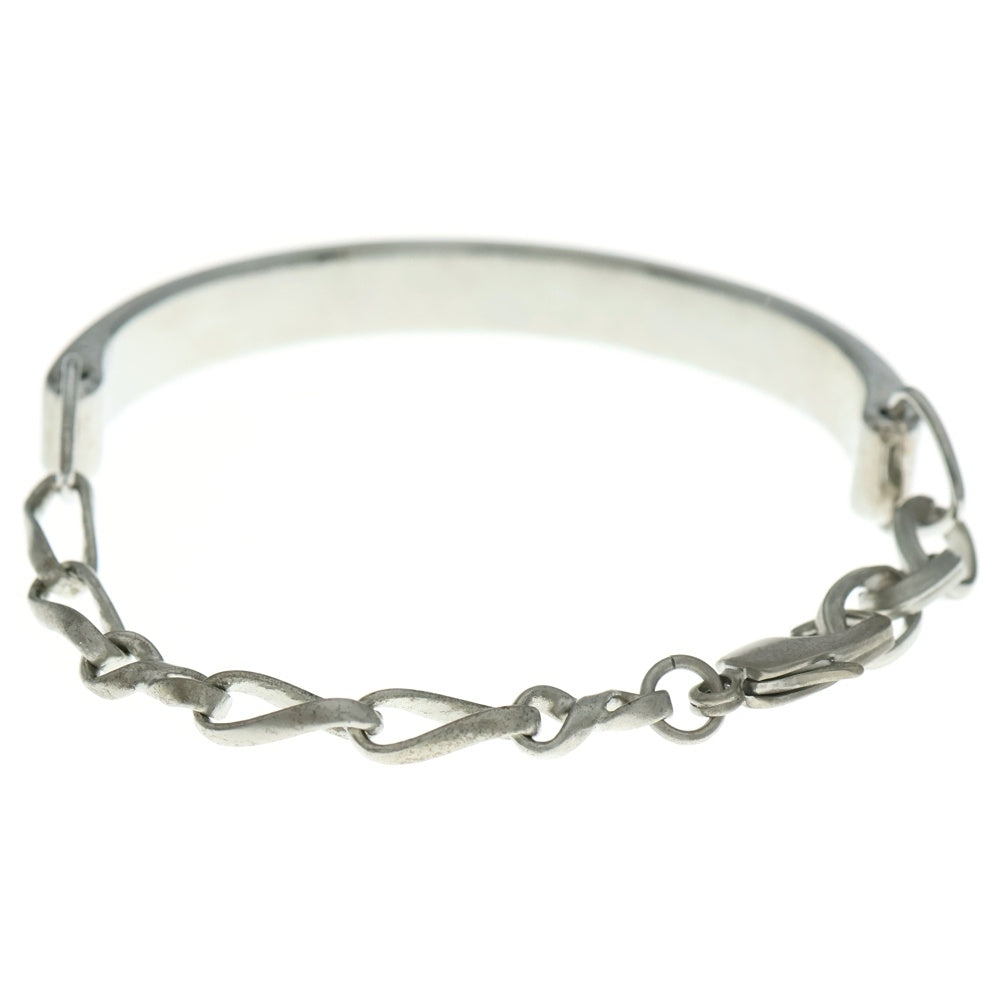 NO BRAND(ノーブランド) BLANK SPACE (ブランクスペース) ダイヤモチーフ チェーン切り替え ブレスレット シルバー