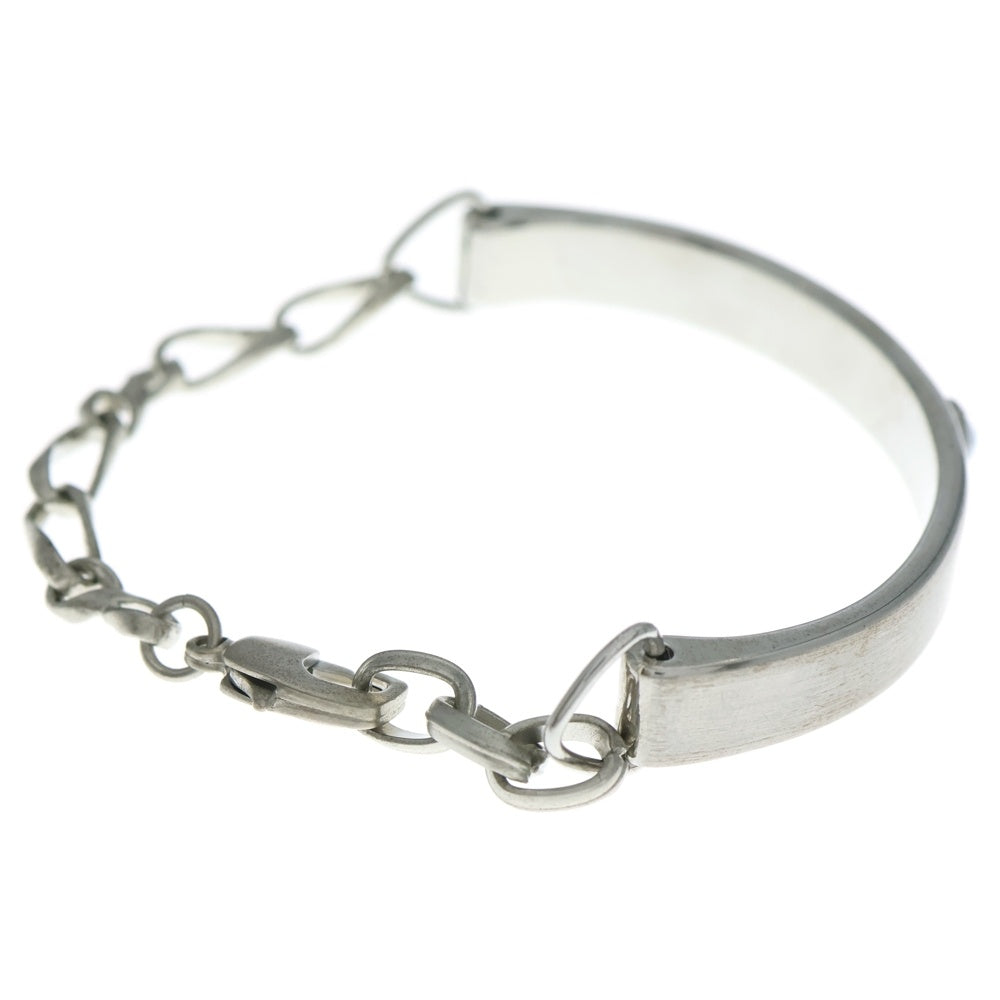 NO BRAND(ノーブランド) BLANK SPACE (ブランクスペース) ダイヤモチーフ チェーン切り替え ブレスレット シルバー