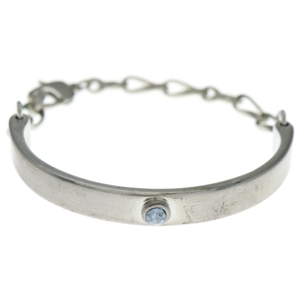 NO BRAND(ノーブランド) BLANK SPACE (ブランクスペース) ダイヤモチーフ チェーン切り替え ブレスレット シルバー