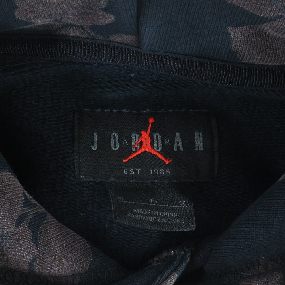 NIKE(ナイキ) ×A MA MANIERE JORDAN BRAND AS M J AOP FLC HOODIE アママニエール ジョーダン ブランド 花柄 フーデッド スウェット パーカー ブラック DJ9753-010