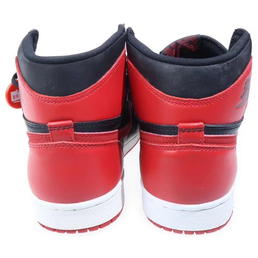 NIKE(ナイキ) 【観賞用 1994年製】 AIR JORDAN 1 HIGH BRED エアージョーダン ブレッド ハイカットスニーカー ブラック/レッド US9/27cm 130207-061