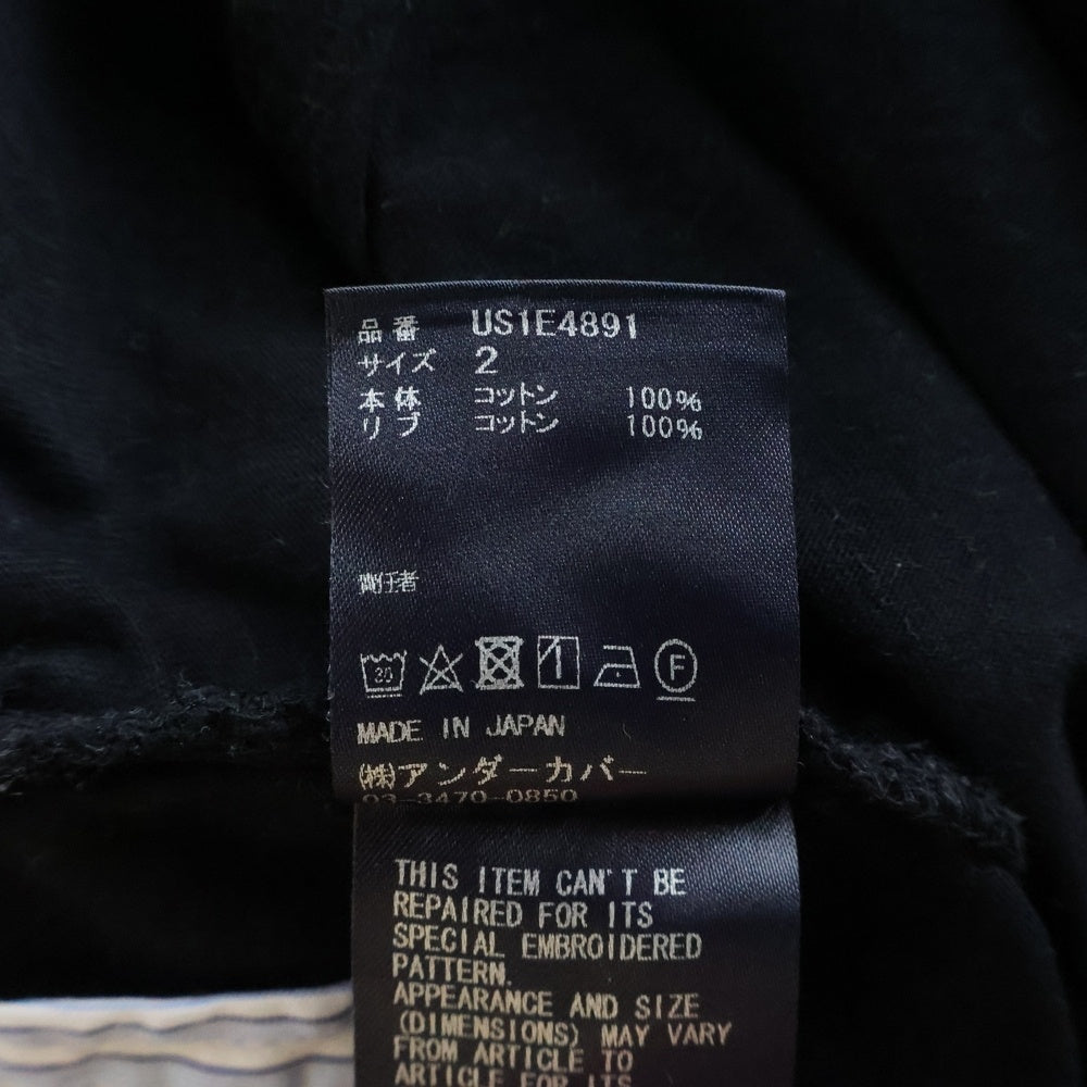 UNDERCOVER(アンダーカバー) 25SS THE SHEPHERD ザシェパード ドッグエンブロイダリー クルーネック半袖ポケットTシャツ カットソー ブラック US1E4891