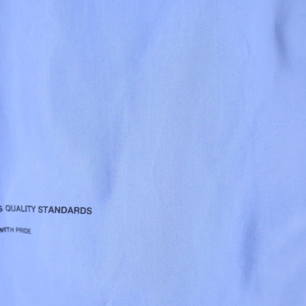 NEIGHBORHOOD(ネイバーフッド) 25SS CLASSIC WORK SHIRT クラシック ロゴワッペン 半袖ワークシャツ ブルー 251TSNH-SHM02