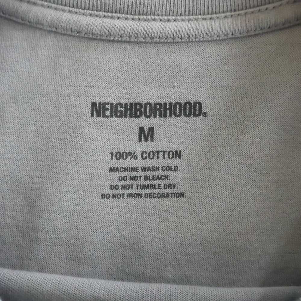 NEIGHBORHOOD(ネイバーフッド) 25AW NH.SS-1 TEE フロントロゴプリント クルーネック半袖Tシャツ カットソー グレー 252PCNH-ST01