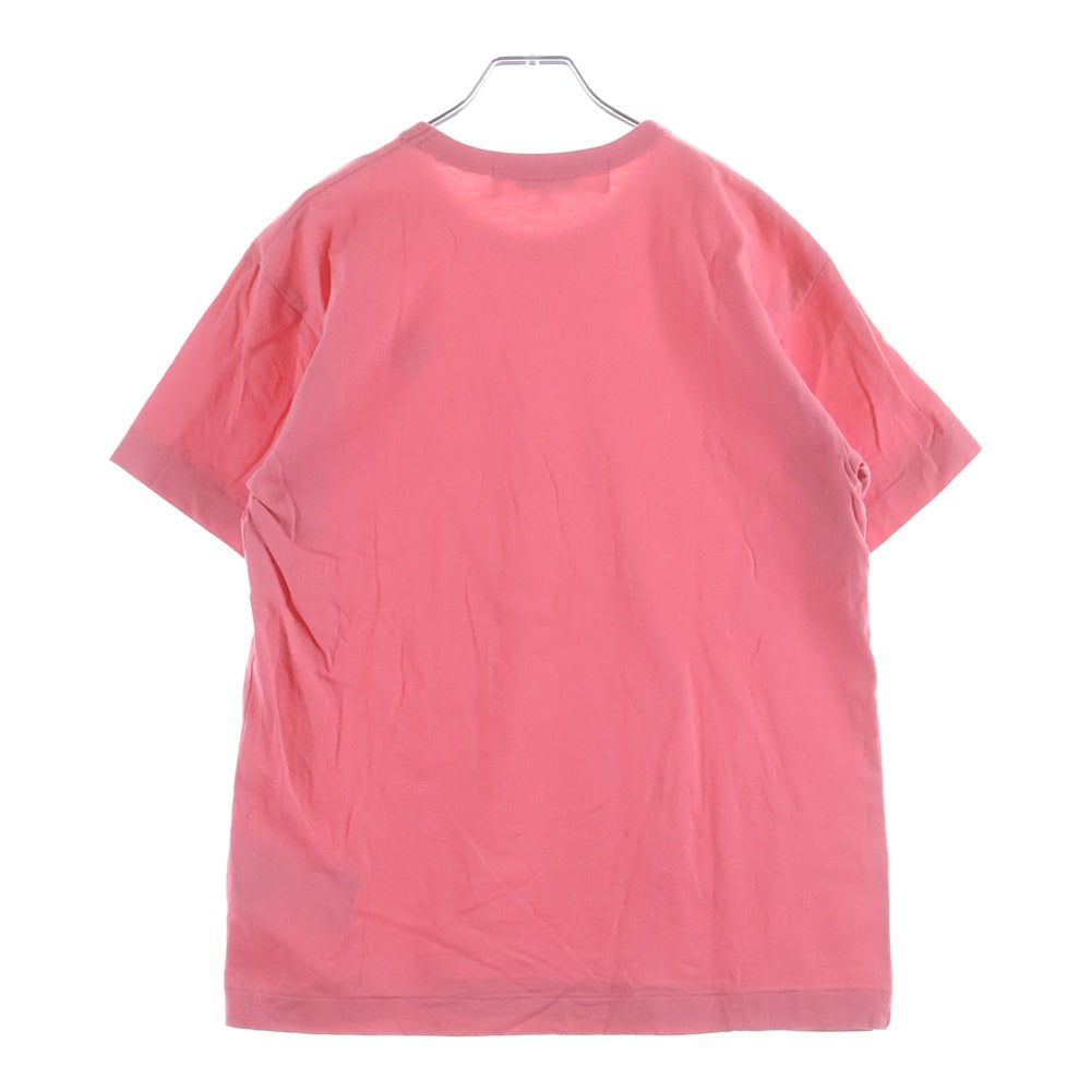 PLAY COMME des GARCONS(プレイコムデギャルソン) AD2025 T-Shirt With Red Emblem レッドエンブレム クルーネック半袖Tシャツ カットソー ピンク AX-T272