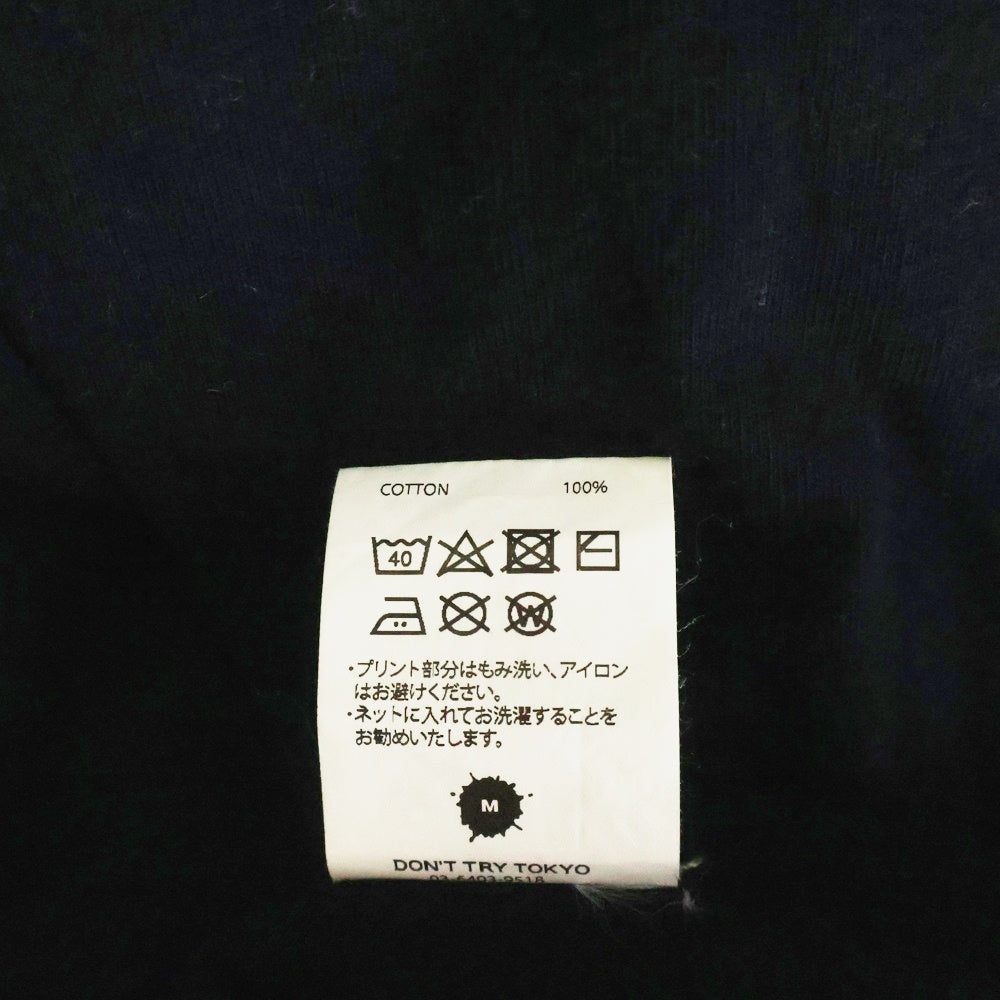 FIRSTRUST(ファーストラスト) DRAMATIC DAWN T-SHIRT ドラマティックダウン グラデーションロゴ クルーネック半袖Tシャツ カットソー ブラック