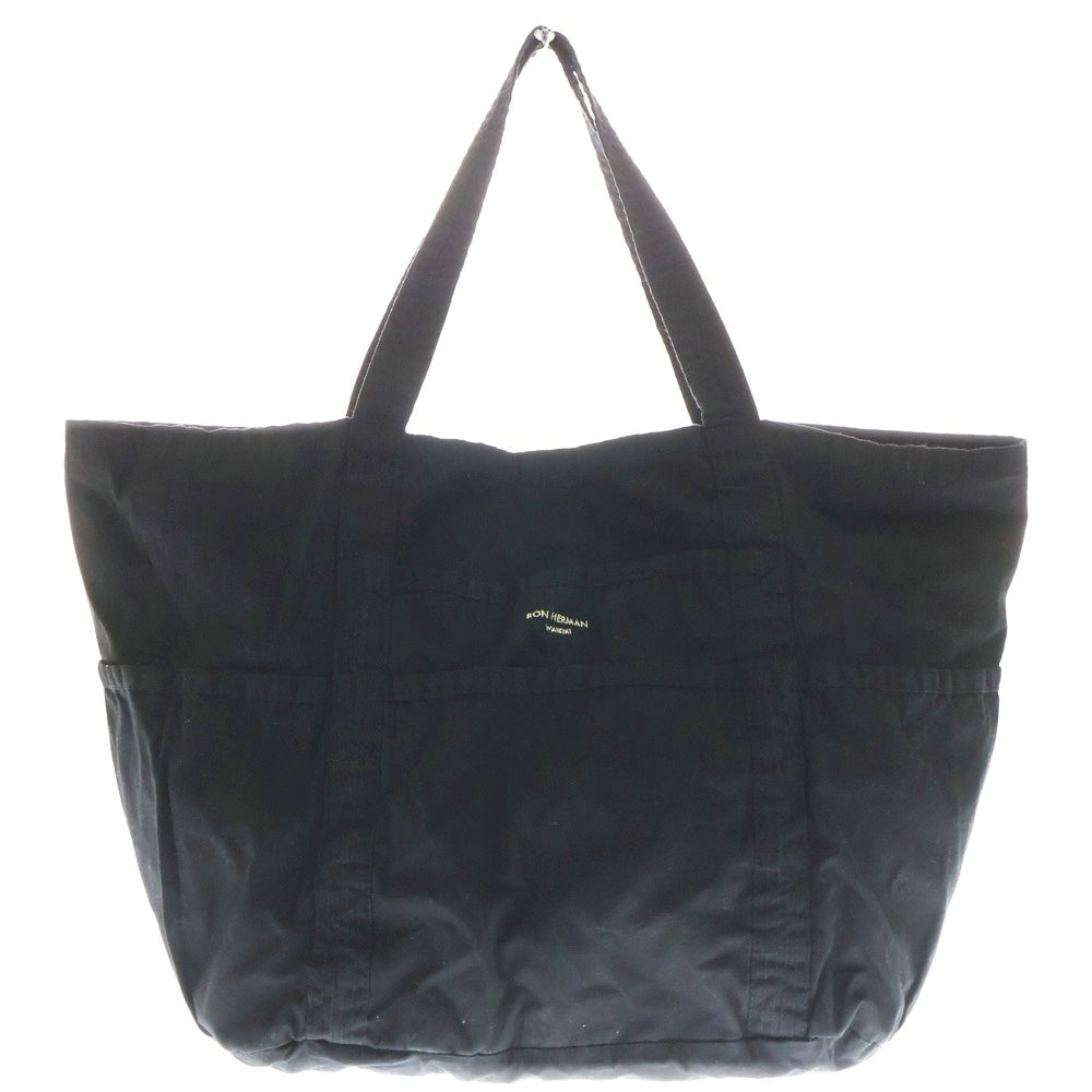 Ron Herman California(ロンハーマン カリフォルニア) WAIKIKI ワイキキ限定 コットン ハンド トートバッグ ブラック RHHI-22FA-002 レディース