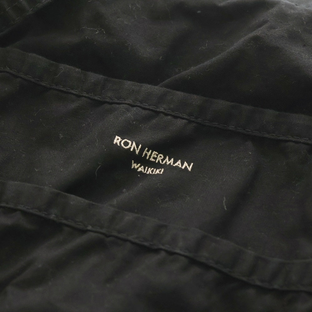 Ron Herman California(ロンハーマン カリフォルニア) WAIKIKI ワイキキ限定 コットン ハンド トートバッグ ブラック RHHI-22FA-002 レディース