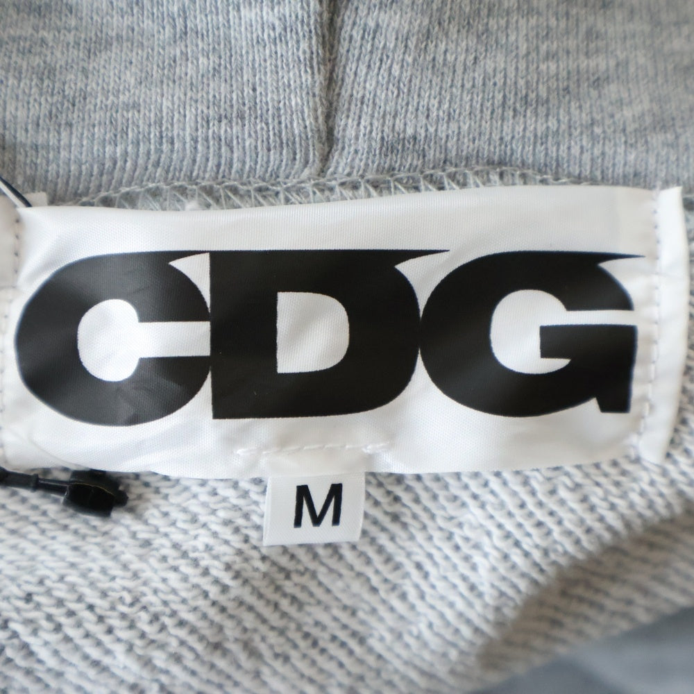 COMME des GARCONS CDG(コムデギャルソン シーディージー) AD2025 CDG CLASSIC HOODED SWEATSHIRT WITH ZIP クラシックロゴプリント フーデッドスウェットシャツ パーカー SZ-T069