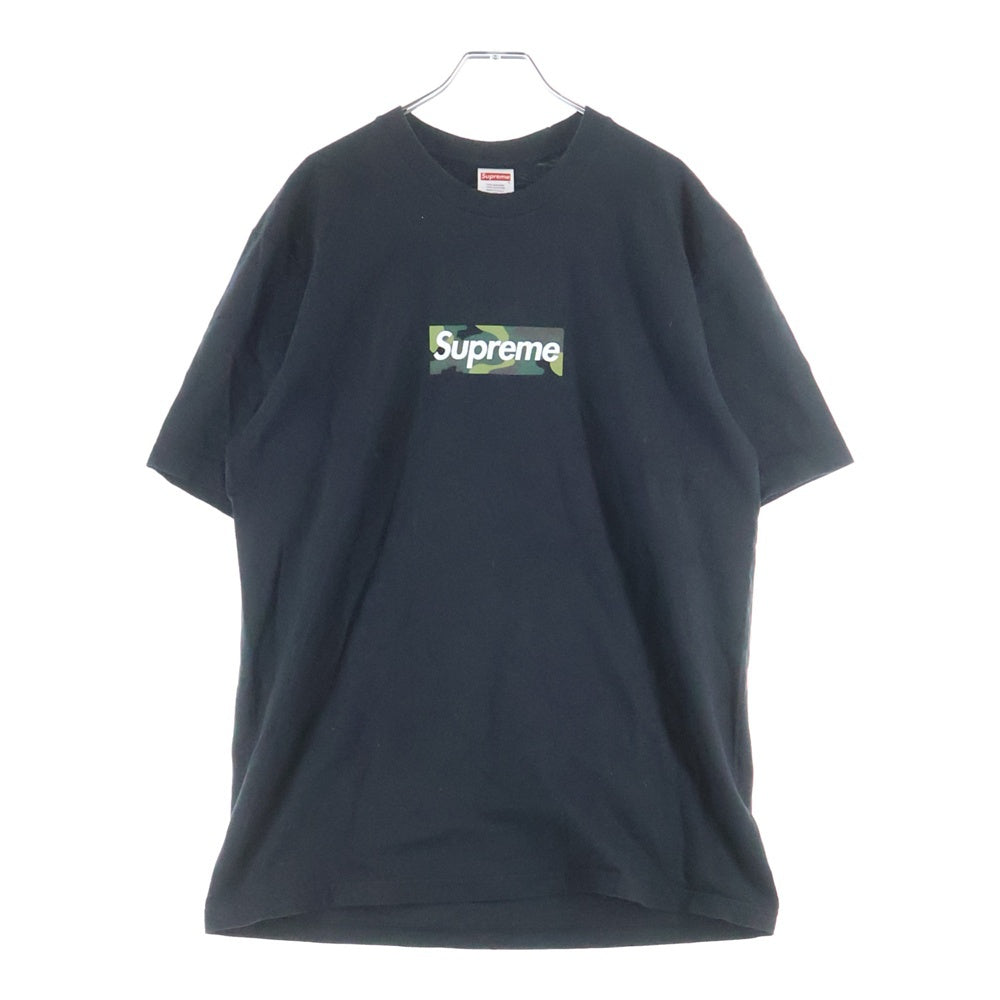SUPREME(シュプリーム) 23AW Box Logo Tee ボックスロゴ カモ クルーネック半袖Tシャツ カットソー ブラック