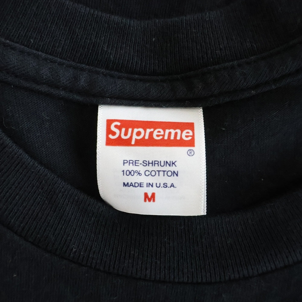 SUPREME(シュプリーム) 23AW Box Logo Tee ボックスロゴ カモ クルーネック半袖Tシャツ カットソー ブラック