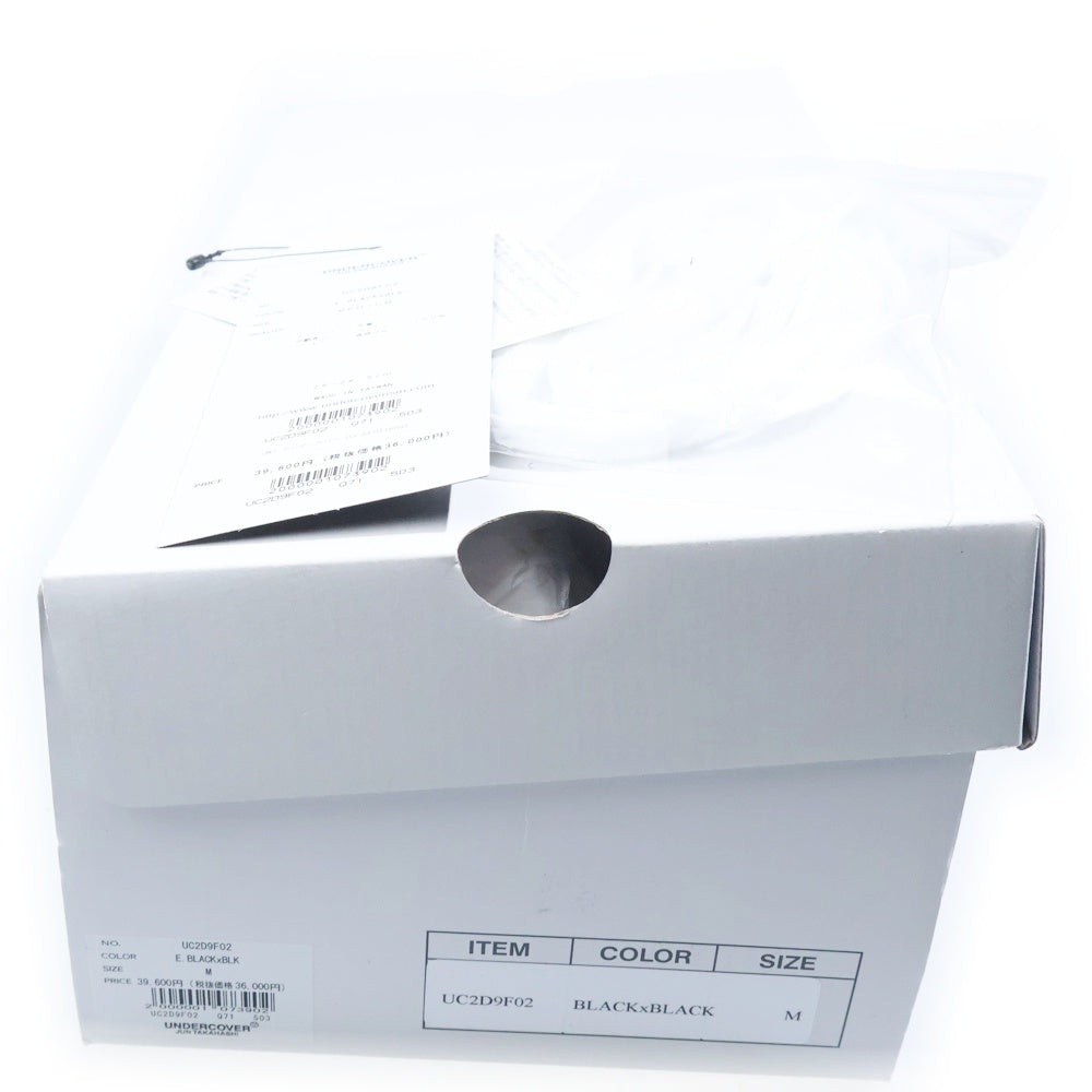 UNDERCOVER(アンダーカバー) 24AW カウハイド ロゴプリント ローカットスニーカー ブラック UC2D9F02