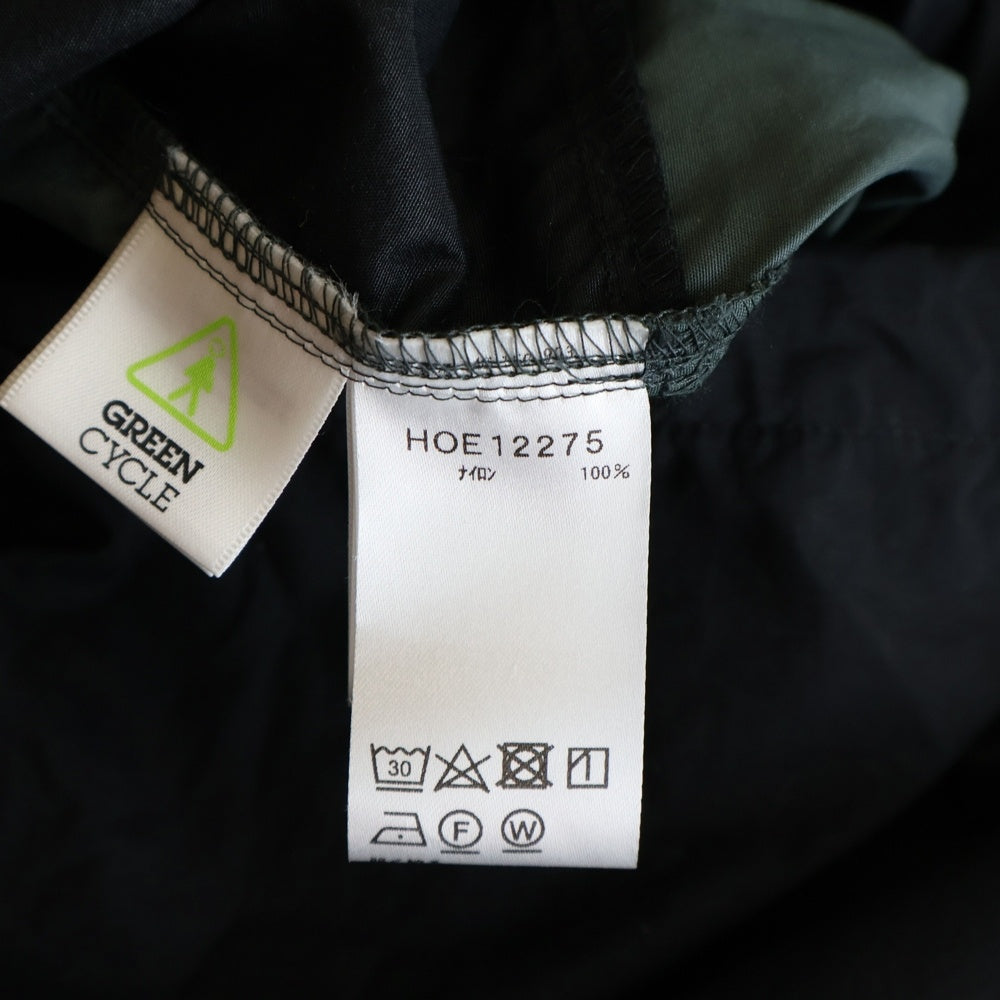 HELLY HANSEN(ヘリーハンセン) BERGEN JACKET ベルゲンジャケット ダブルポケット ジップアップ フーデットマウンテンパーカー ブラック/グリーン HOE12275