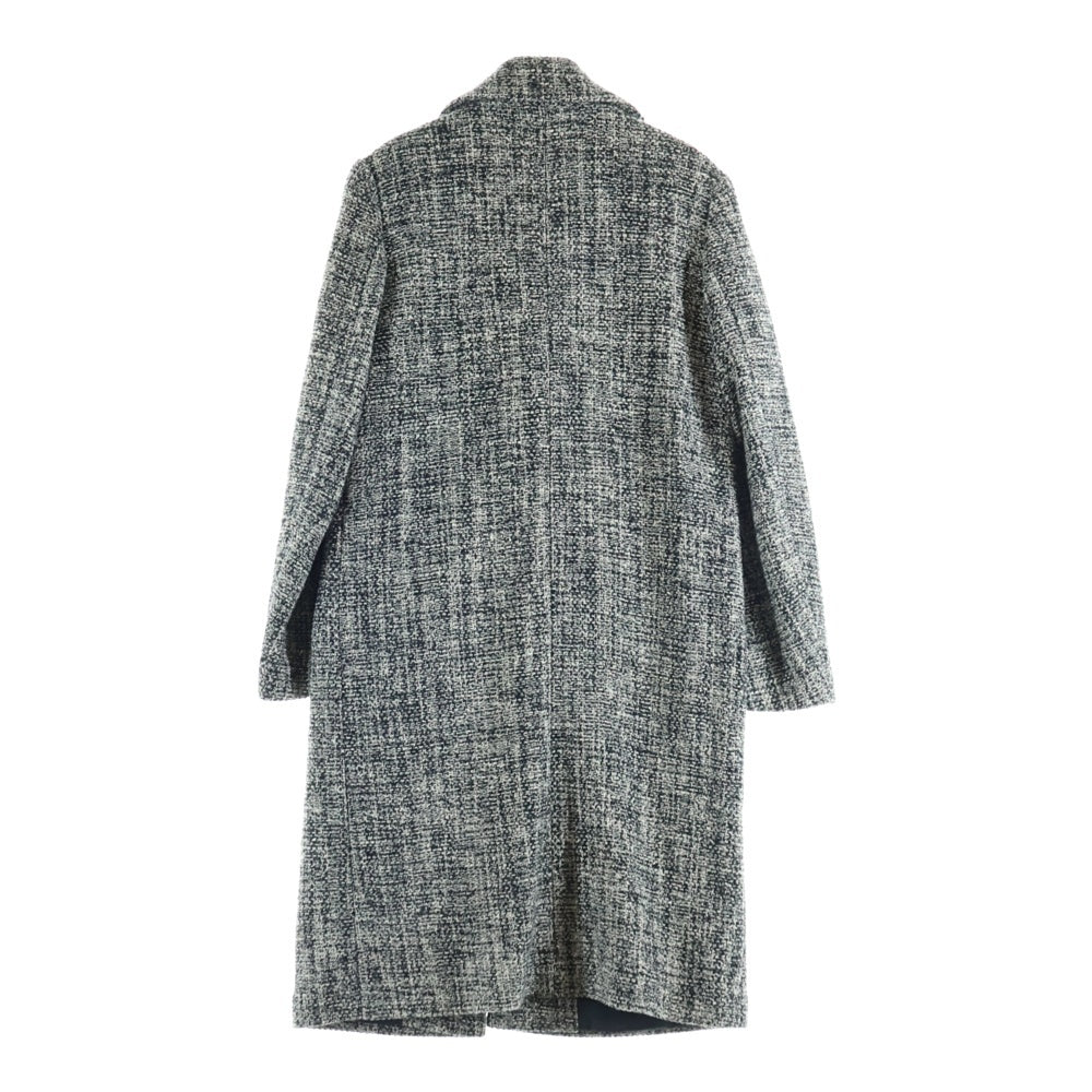 agnes b.(アニエスベー) ボタンアップ ツイード チェスターコート レディース グレー