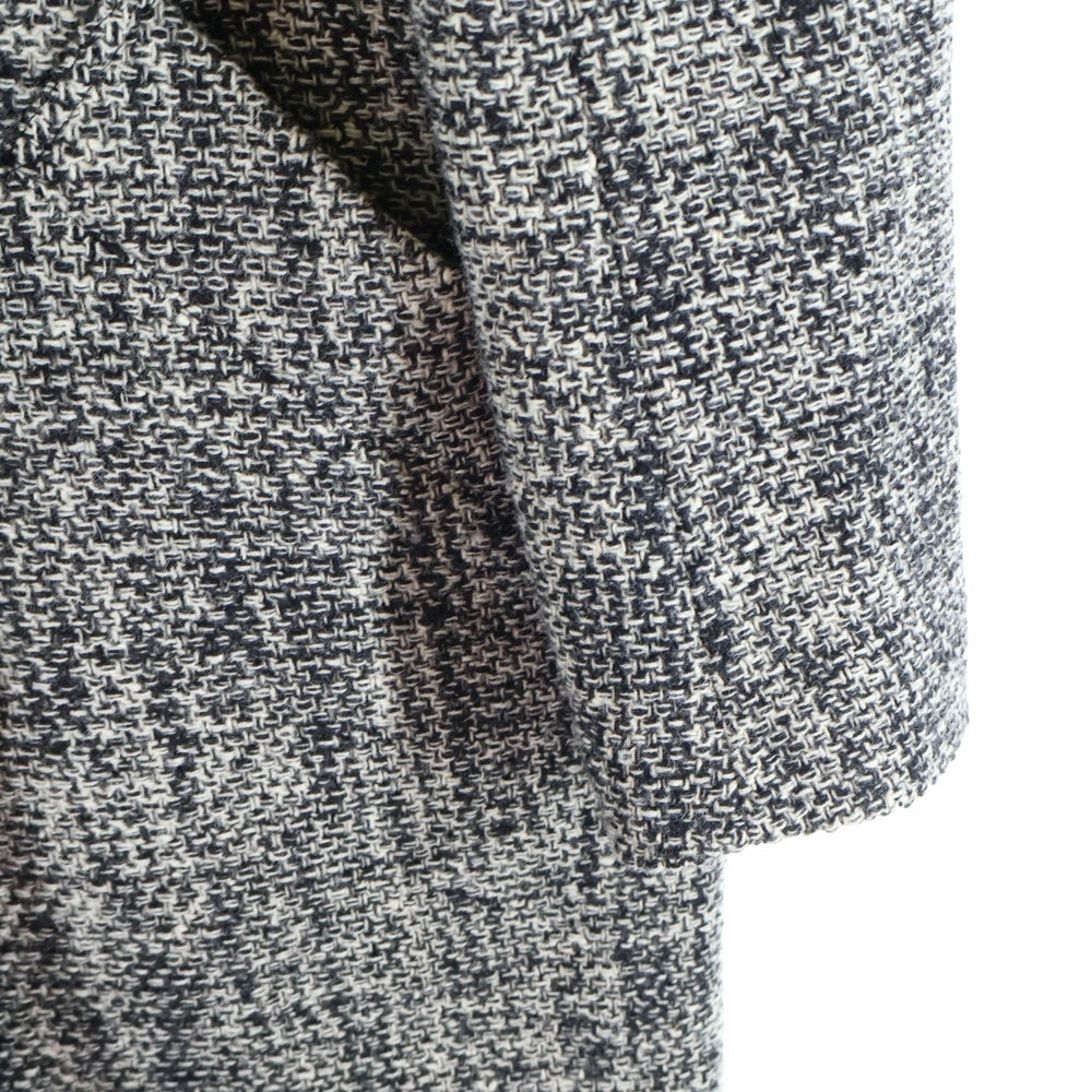 agnes b.(アニエスベー) ボタンアップ ツイード チェスターコート レディース グレー