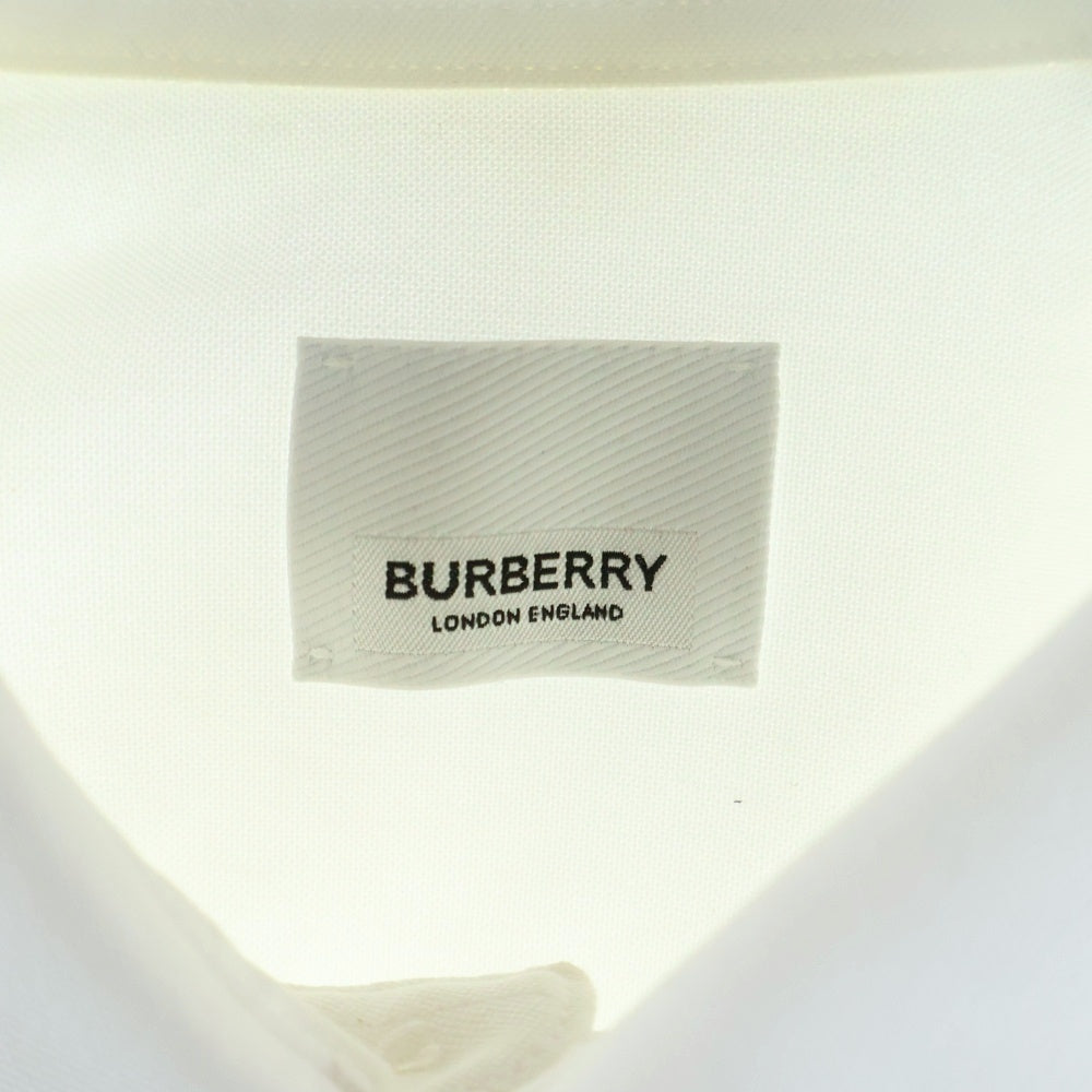 BURBERRY(バーバリー) ホースフェリー ロゴプリント ロングスリーブ コットンシャツ ホワイト 8036768