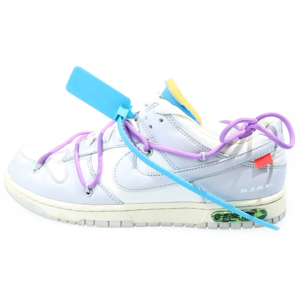NIKE(ナイキ) ×OFF WHITE DUNK LOW オフホワイト ダンク ローカットスニーカー マルチカラー US10/28cm DM1602-125