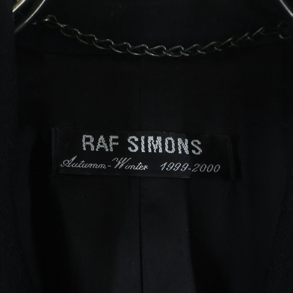 RAF SIMONS(ラフシモンズ) 99AW DISORDER INCUBATION ISOLATION ディスオーダーインキュベーションアイソレーション期 マルチポケット ジップアップ ピュアウール チェスターコート