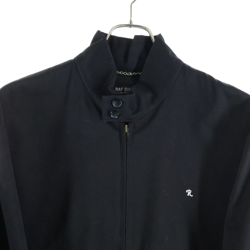RAF SIMONS(ラフシモンズ) 05AW POLTERGEIST ポルターガイスト期 エンブロイダリーデザイン ジップアップ スウィングトップ ジップアップジャケット ブラック