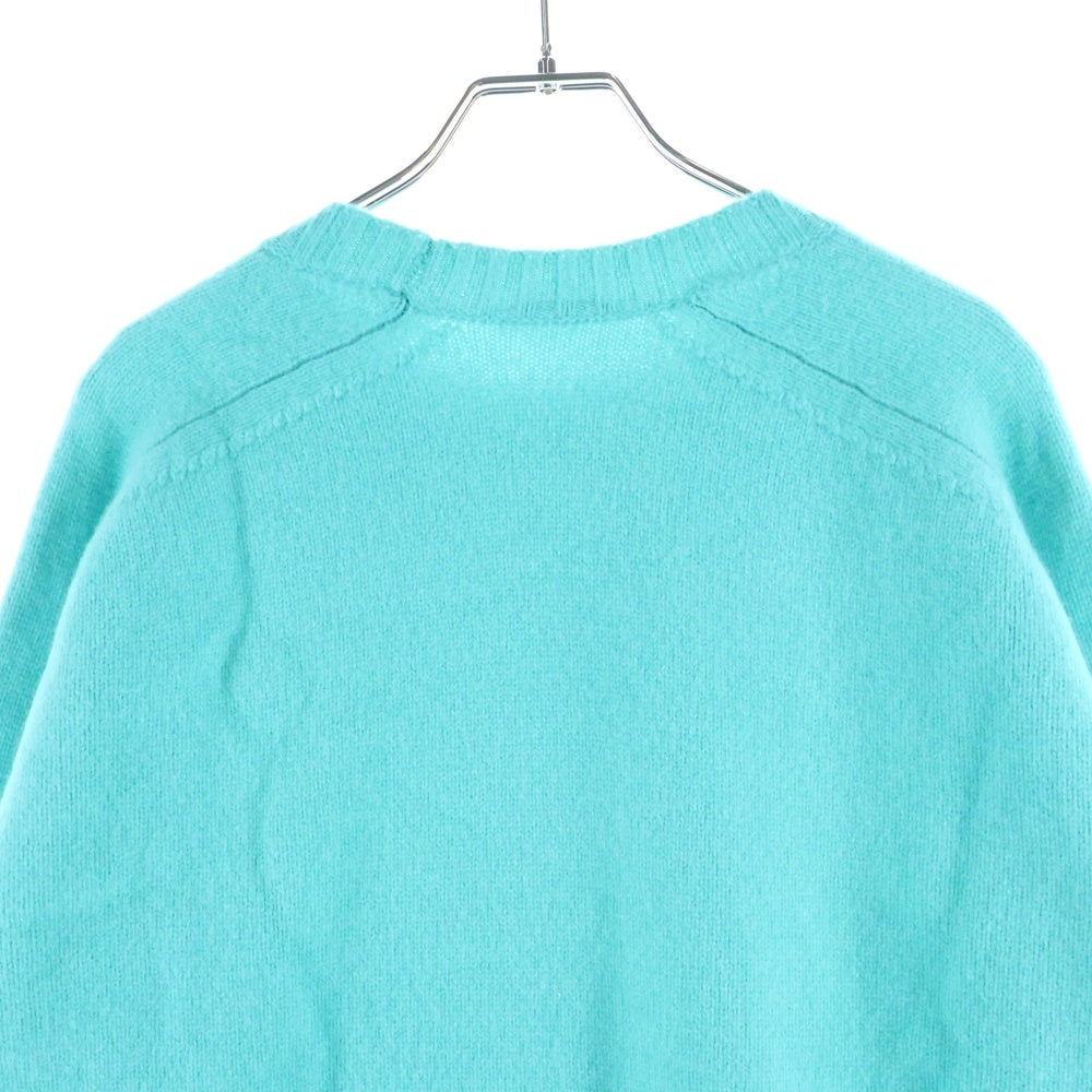 cash&barba(キャッシュ アンド バルバ) キャッシュベイビー クルーネック カシミヤニット セーター ブルー IMBSW001