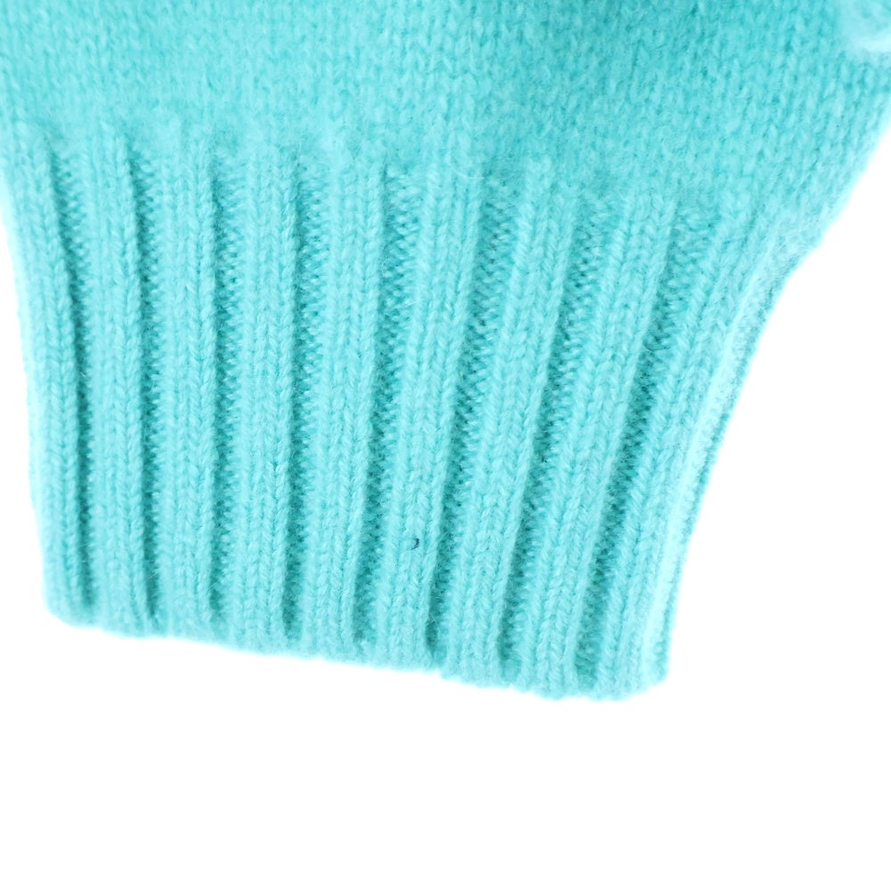 cash&barba(キャッシュ アンド バルバ) キャッシュベイビー クルーネック カシミヤニット セーター ブルー IMBSW001