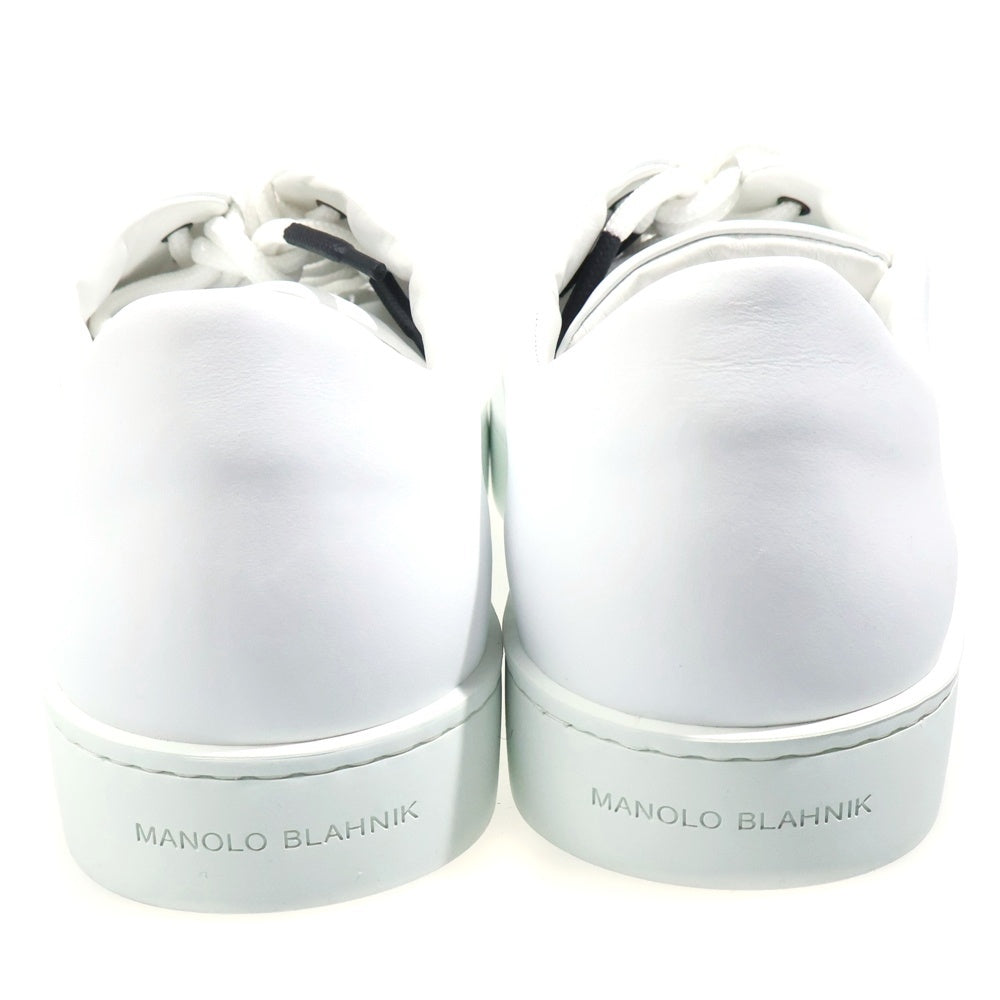 MANOLO BLAHNIK(マノロブラニク) SEMANADO セマナド レザー ローカットスニーカー ホワイト 322-2228-0001