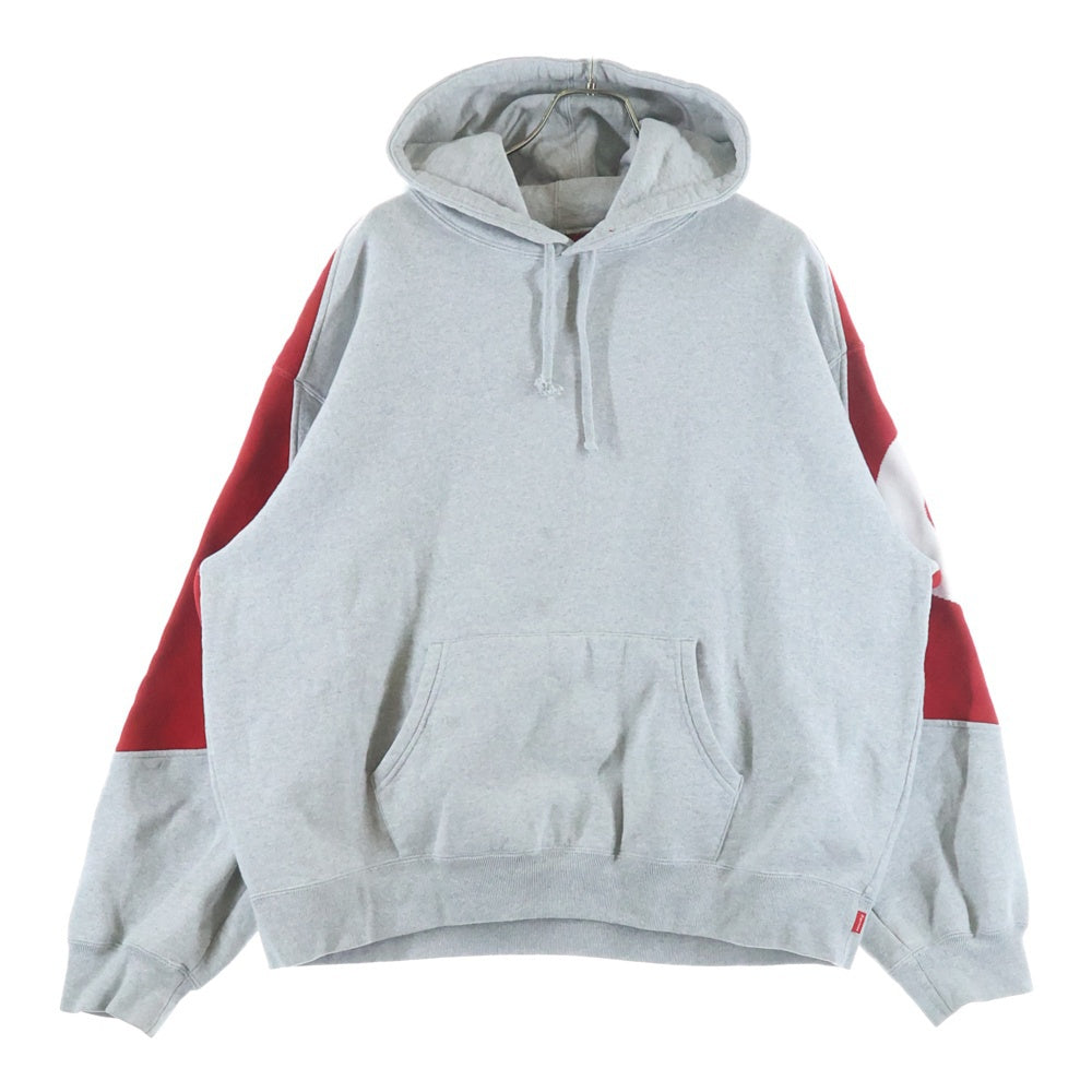 SUPREME(シュプリーム) 23AW Big Logo Jacquard Hooded Sweatshirt ビッグロゴ ジャガード プルオーバー スウェットパーカー フーディ グレー
