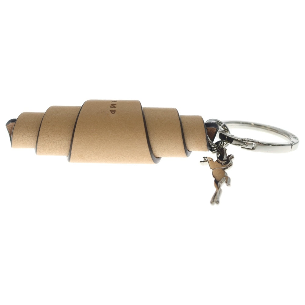 LONGCHAMP(ロンシャン) Croissant Keychain ヴェジェタル レザー クロワッサン キーチェーン ベージュ