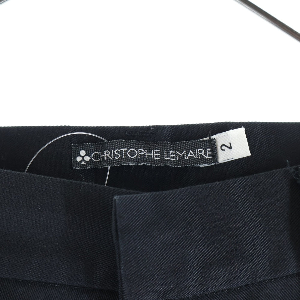 CHRISTOPHE LEMAIRE(クリストフ ルメール) 90S VINTRAGE ヴィンテージ ノータック スラックスパンツ ブラック