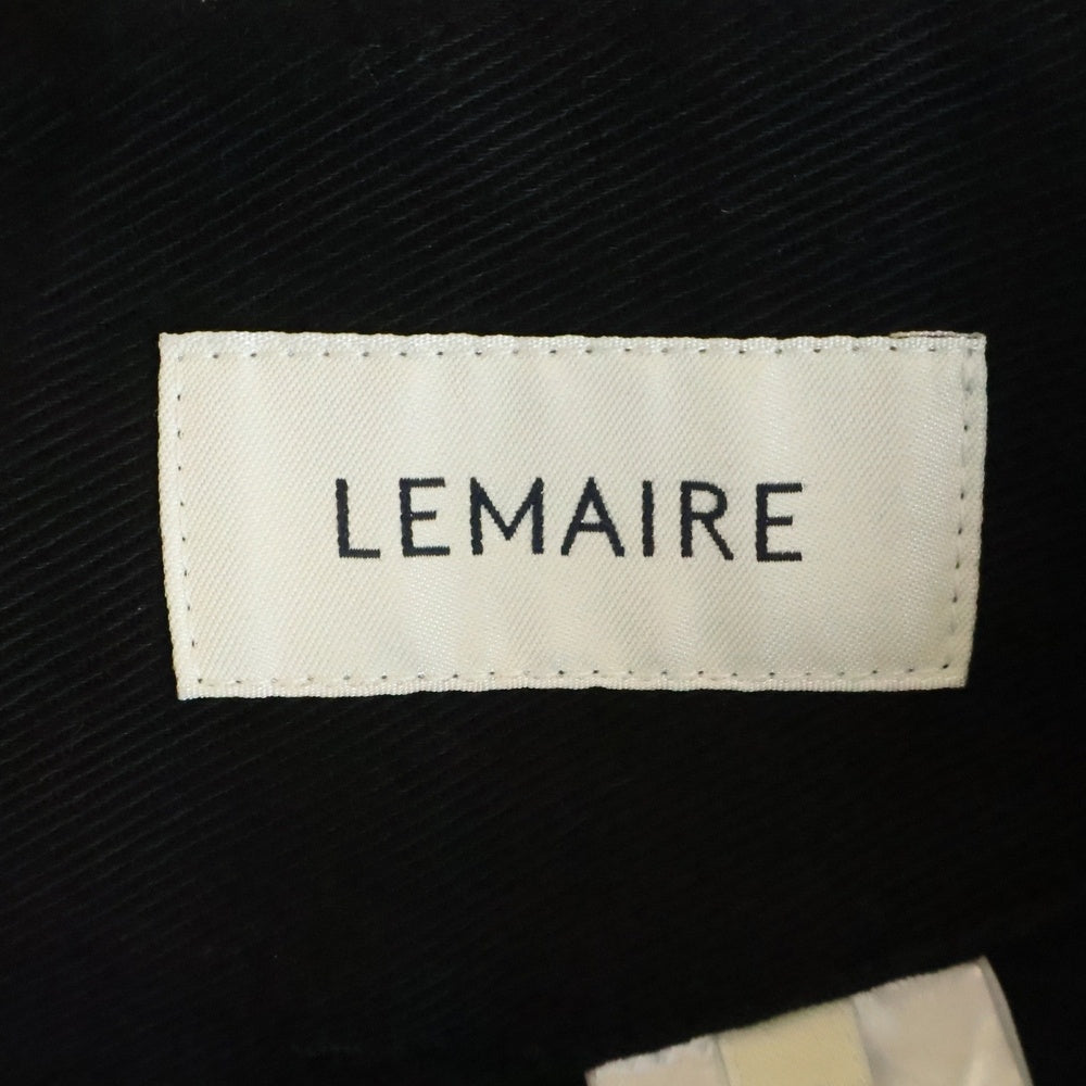 LEMAIRE(ルメール) 25SS PLEATED CARROT PANTS プリーツ キャロットパンツ サイドアジャスター付チノパンツ ブラック PA1194 LF1365