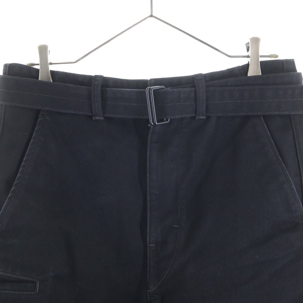 LEMAIRE(ルメール) 21AW TWISTED BELTED PANTS ツイステッド ベルテッド ジップフライデニムパンツ ブラック M213 PA137 LD069