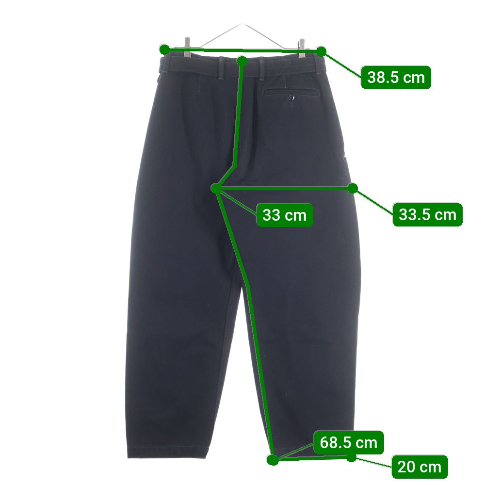 LEMAIRE(ルメール) 21AW TWISTED BELTED PANTS ツイステッド ベルテッド ジップフライデニムパンツ ブラック M213 PA137 LD069