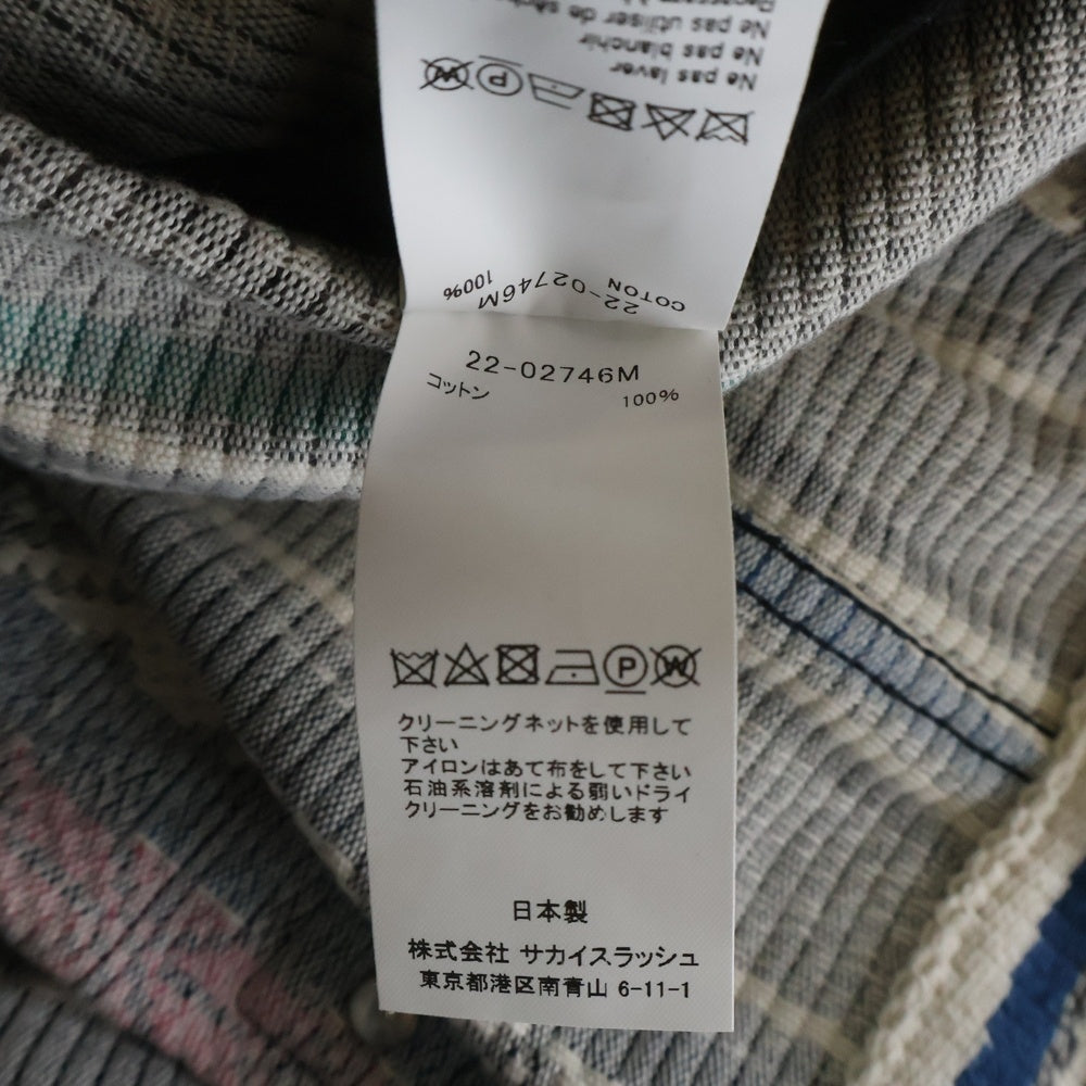 Sacai(サカイ) 22SS Rug Jacquard Jacket ラグ ジャガードジャケット 1st型 マルチカラー 22-02746M
