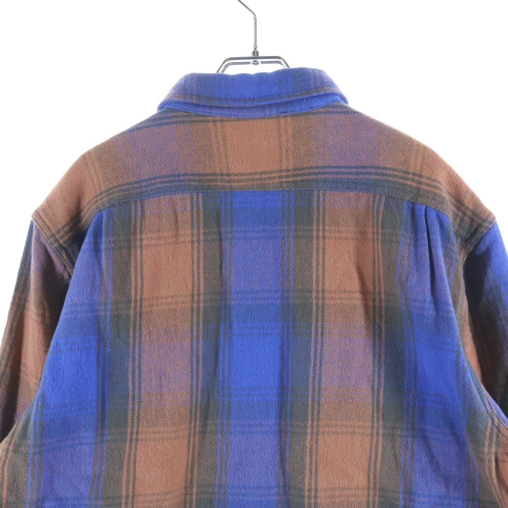 SUPREME(シュプリーム) 19AW Heavyweight Flannel Shirt ヘビーウェイト フランネルチェック 長袖シャツ ブルー/ブラウン