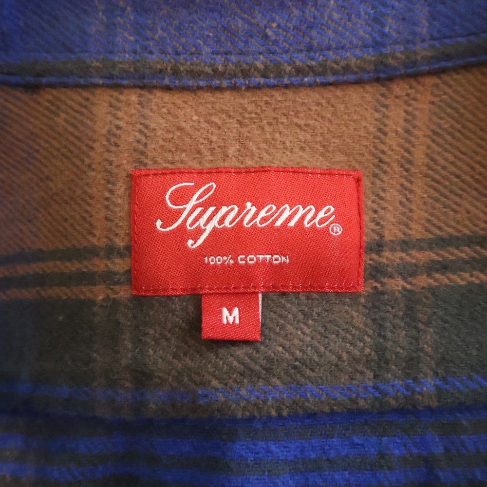 SUPREME(シュプリーム) 19AW Heavyweight Flannel Shirt ヘビーウェイト フランネルチェック 長袖シャツ ブルー/ブラウン
