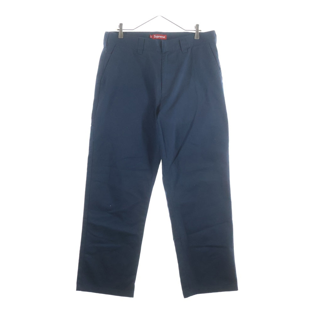 SUPREME(シュプリーム) 24AW Work Pant ジップフライ コットンワークパンツ ネイビー
