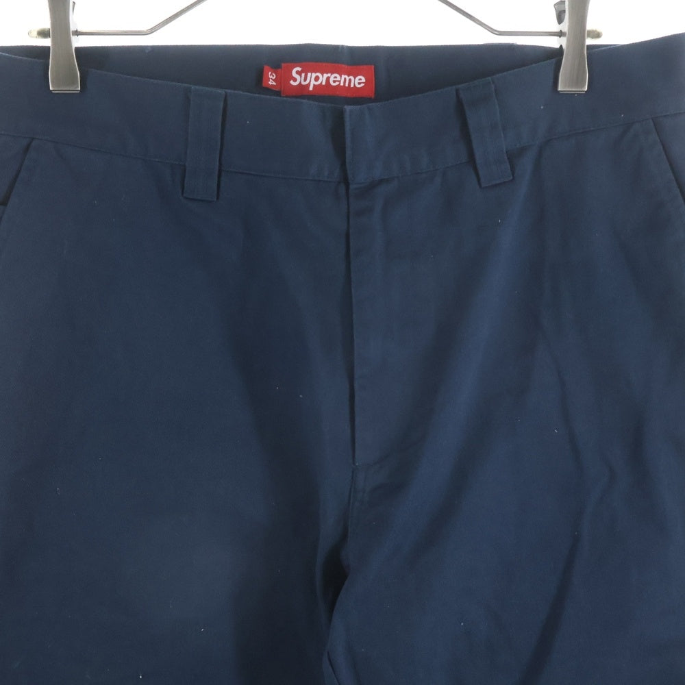 SUPREME(シュプリーム) 24AW Work Pant ジップフライ コットンワークパンツ ネイビー